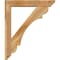 Ekena Millwork Olympic Slat Rough Sawn Bracket w/ Offset Brace, Western Red Cedar, 6"W x 32"D x 38"H BKT0604X32X38OLY06RWR - alternate 4